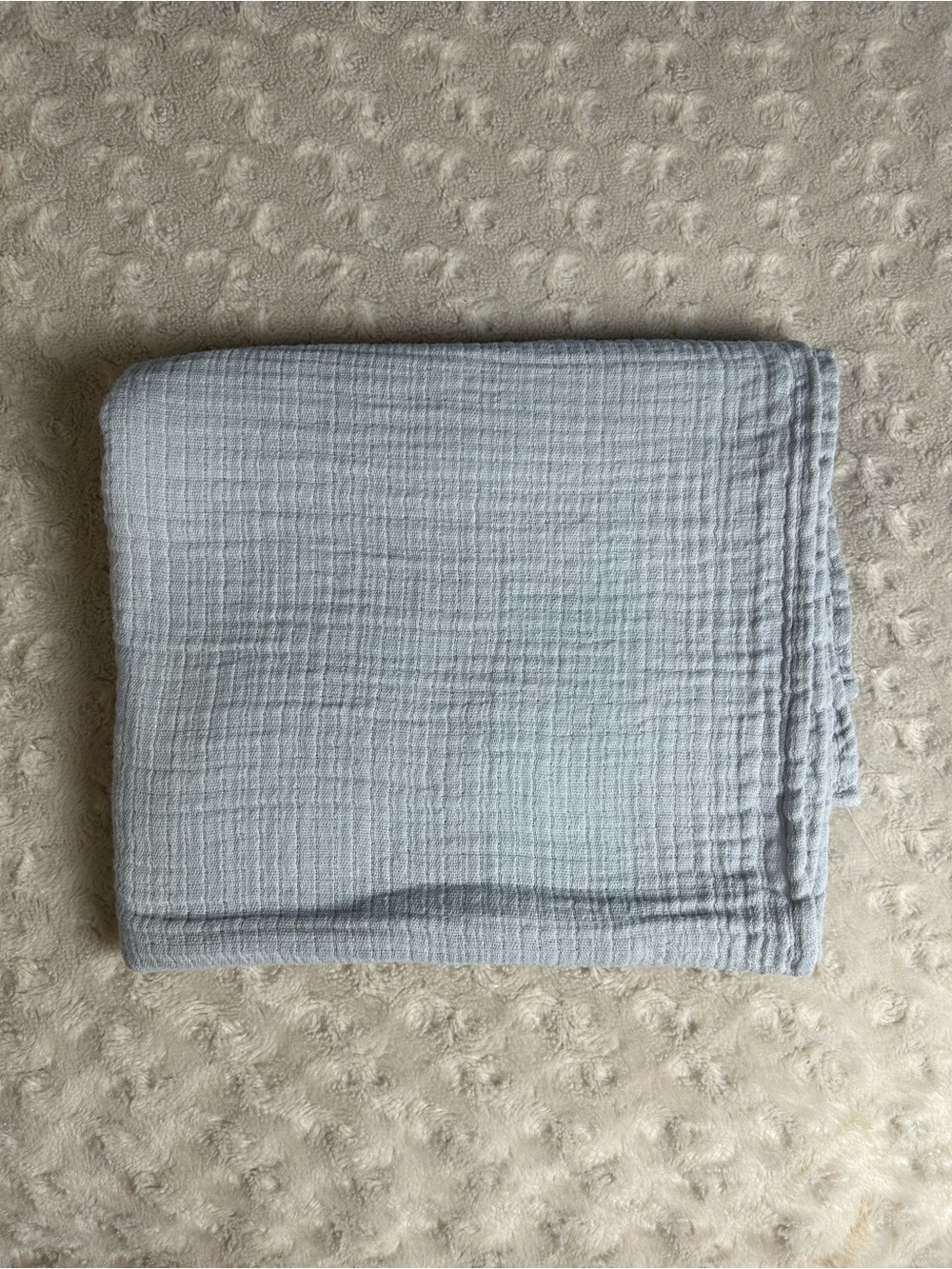 Kyle & Deena Solid Gray Baby Swaddle Blanket Muslin Cotton